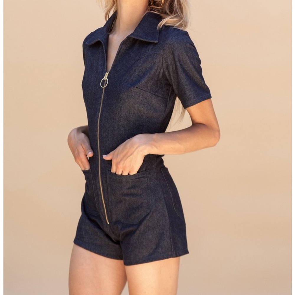 SOLD - LYKKE WULLF Denim Romper